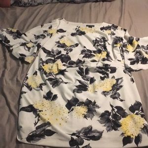 Ruched knee length dress